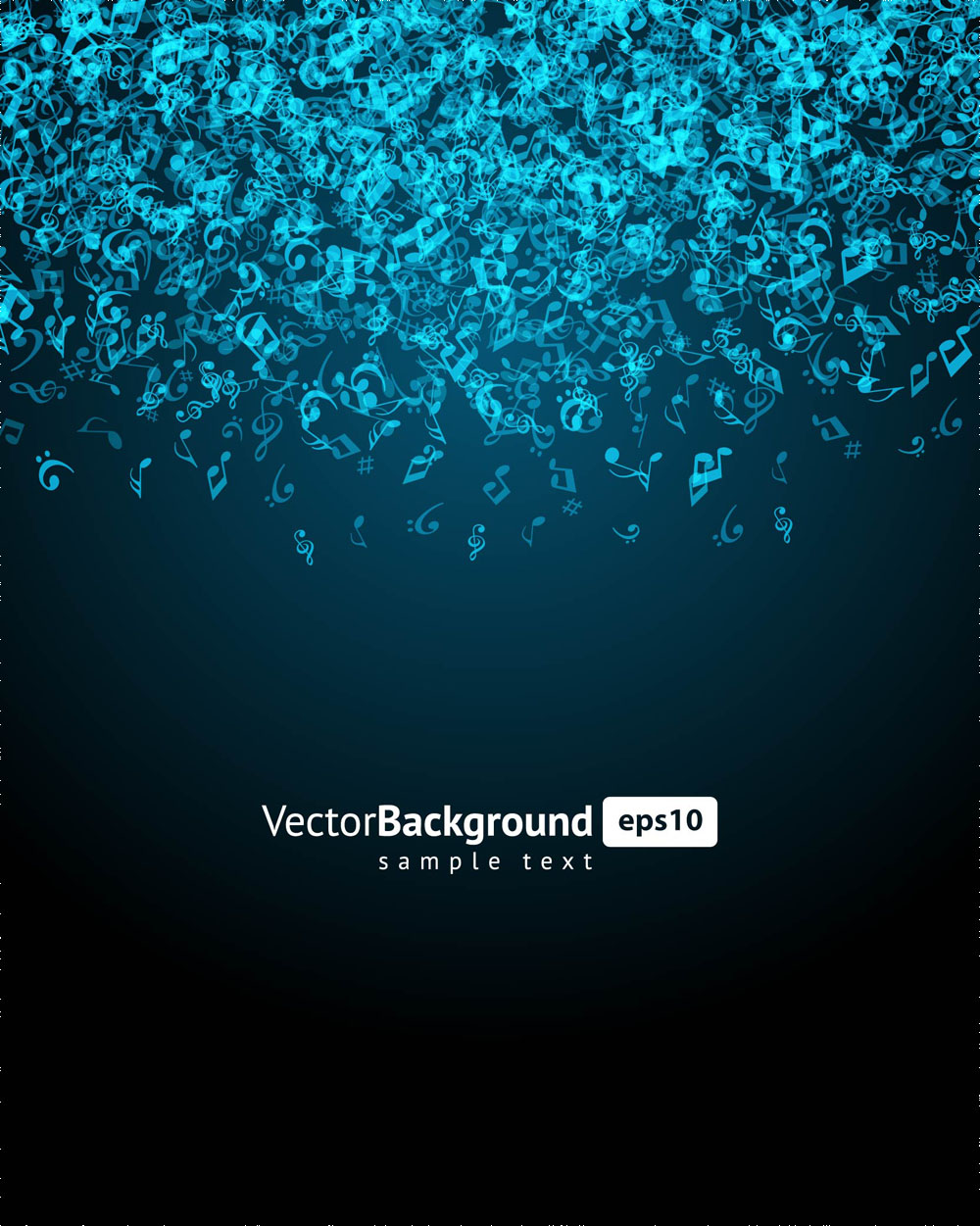 music keys blue background 04 vector