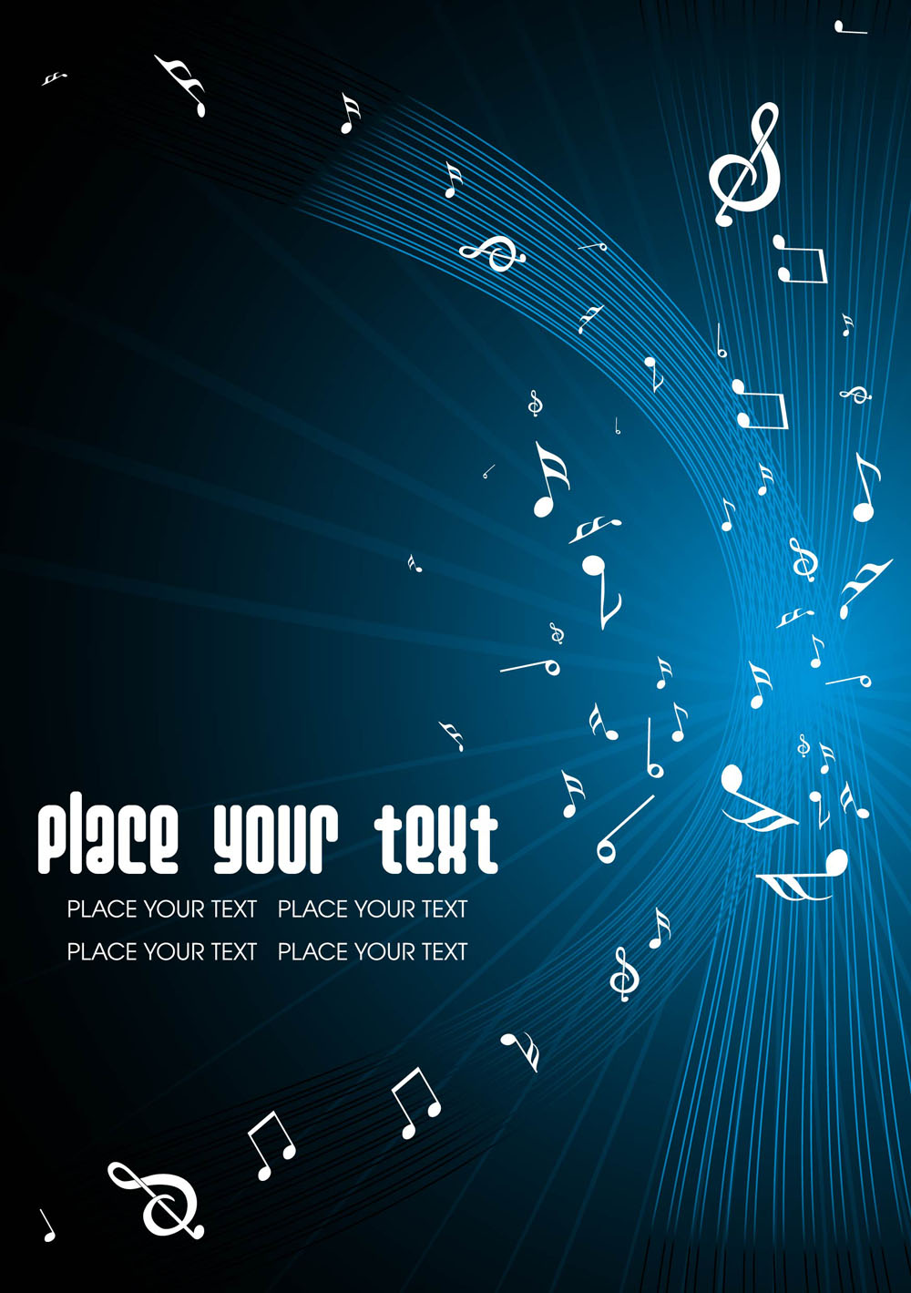 music keys blue background 01 vector