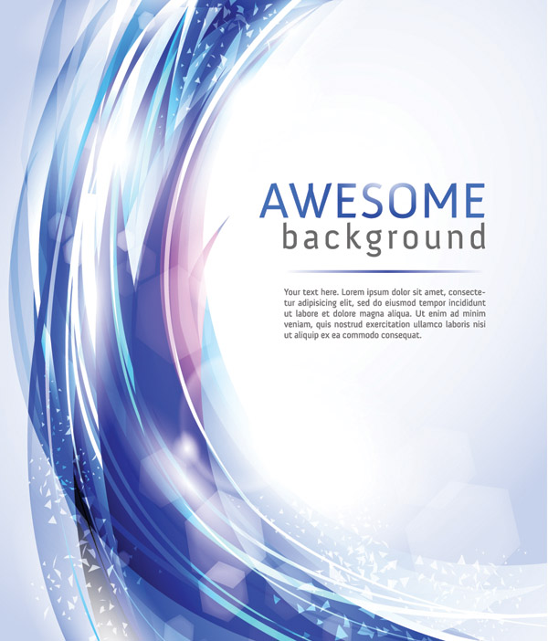 brilliant light vector dynamic background 4