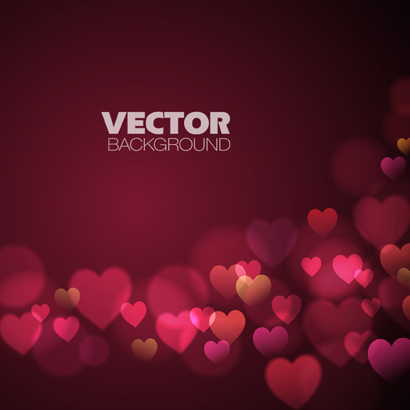 love vector background dream