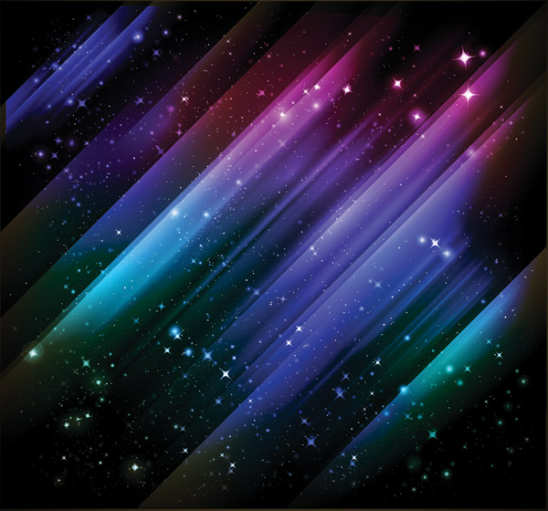 1 star universe background vector