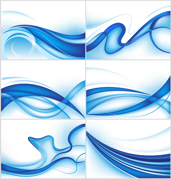 dynamic lines of the blue background vector