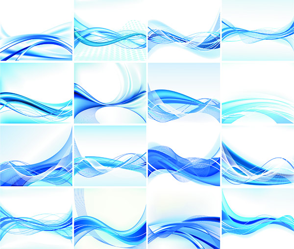 dynamic lines of the blue background vector