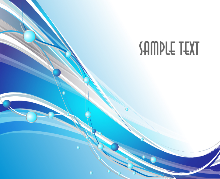 4 simple dynamic background of wavy lines vector