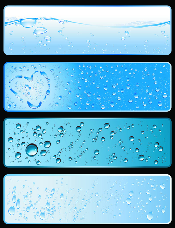 water theme banner vector