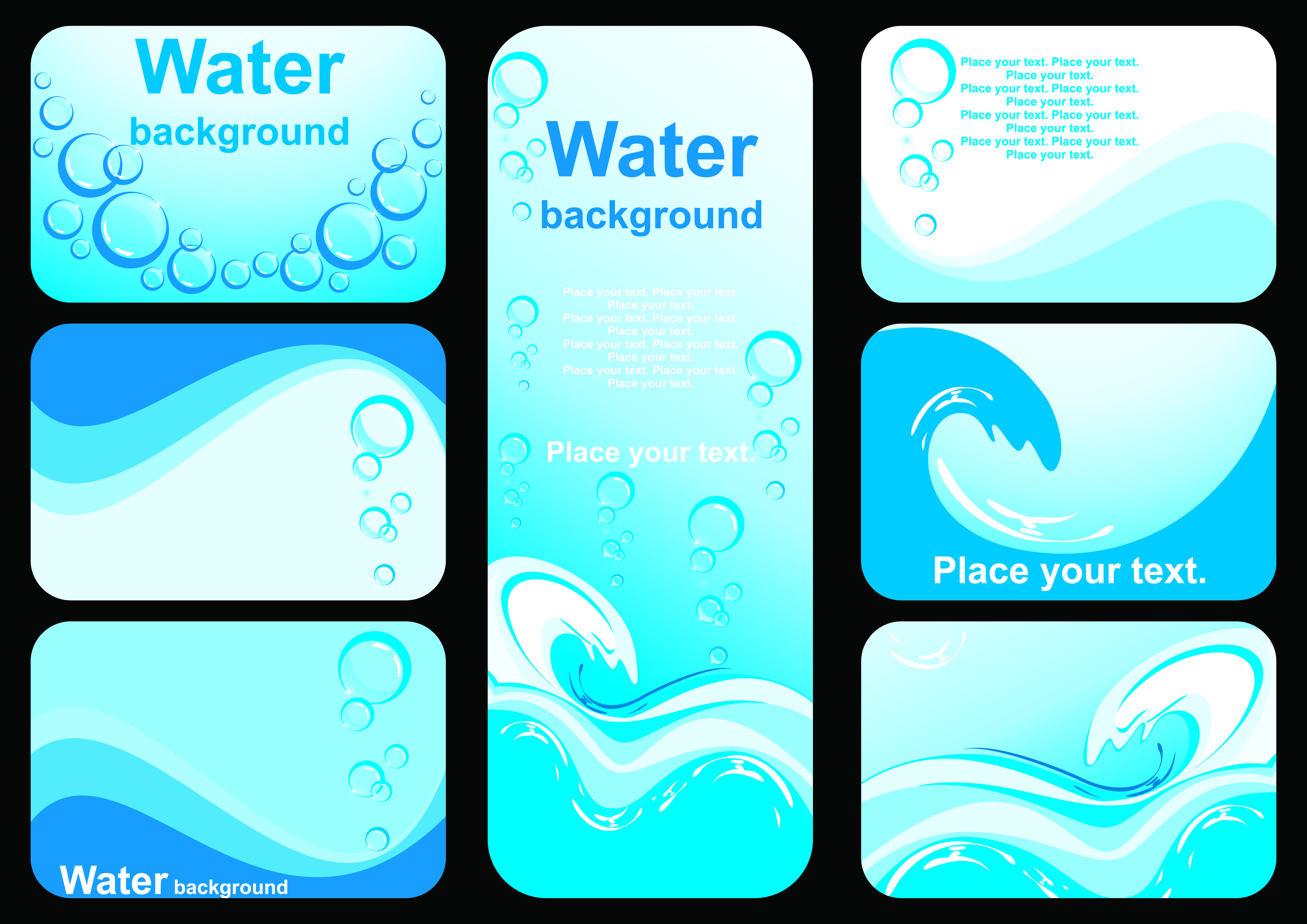 fine water vector background