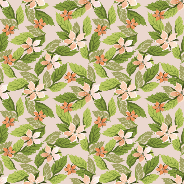 pretty flower background vector 1