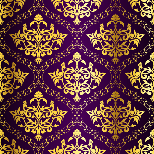 gorgeous fabric pattern background vector 2