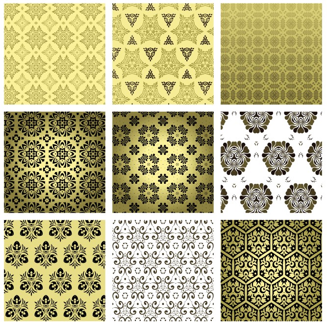 15 retro pattern wallpaper 02 vector