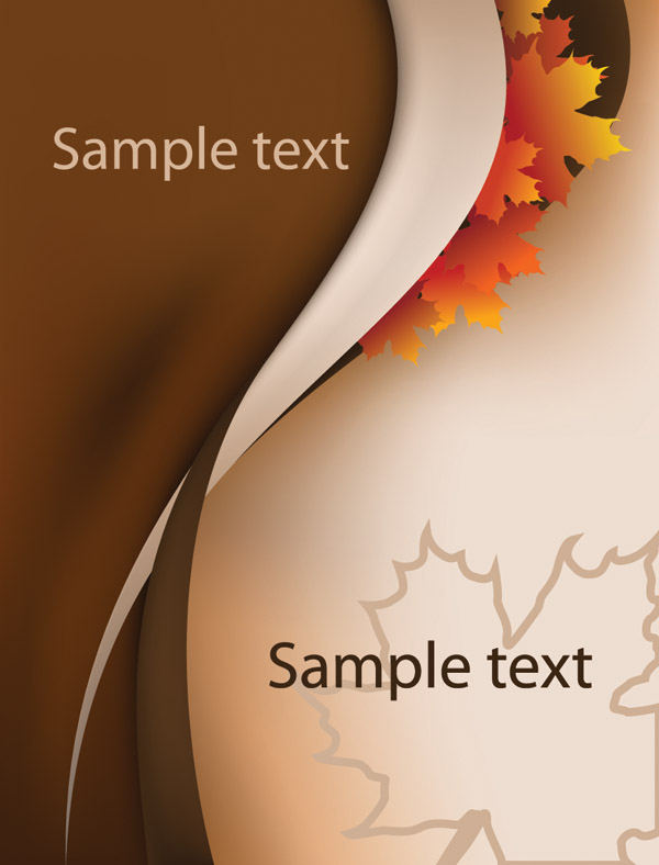 autumn theme vector