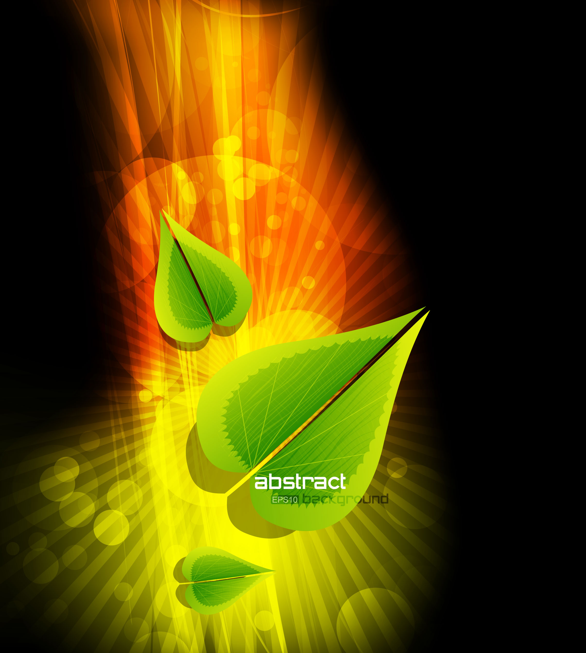 dynamic gorgeous leaves background 03 vector