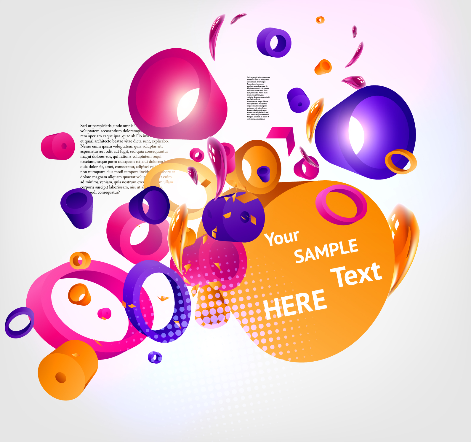 dynamic threedimensional background 02 vector