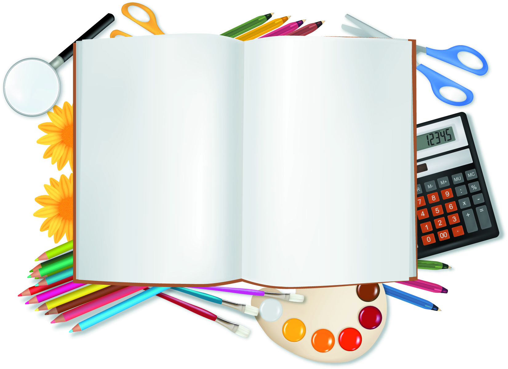 learn stationery 04 vector