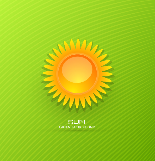 threedimensional cartoon sunrise background 02 vector