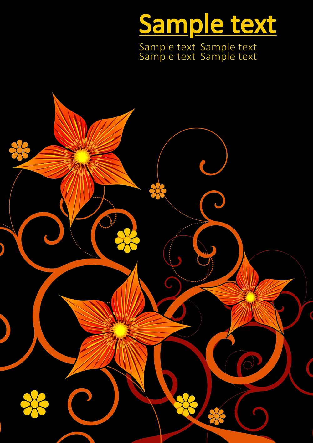 fashion floral background 01 vector