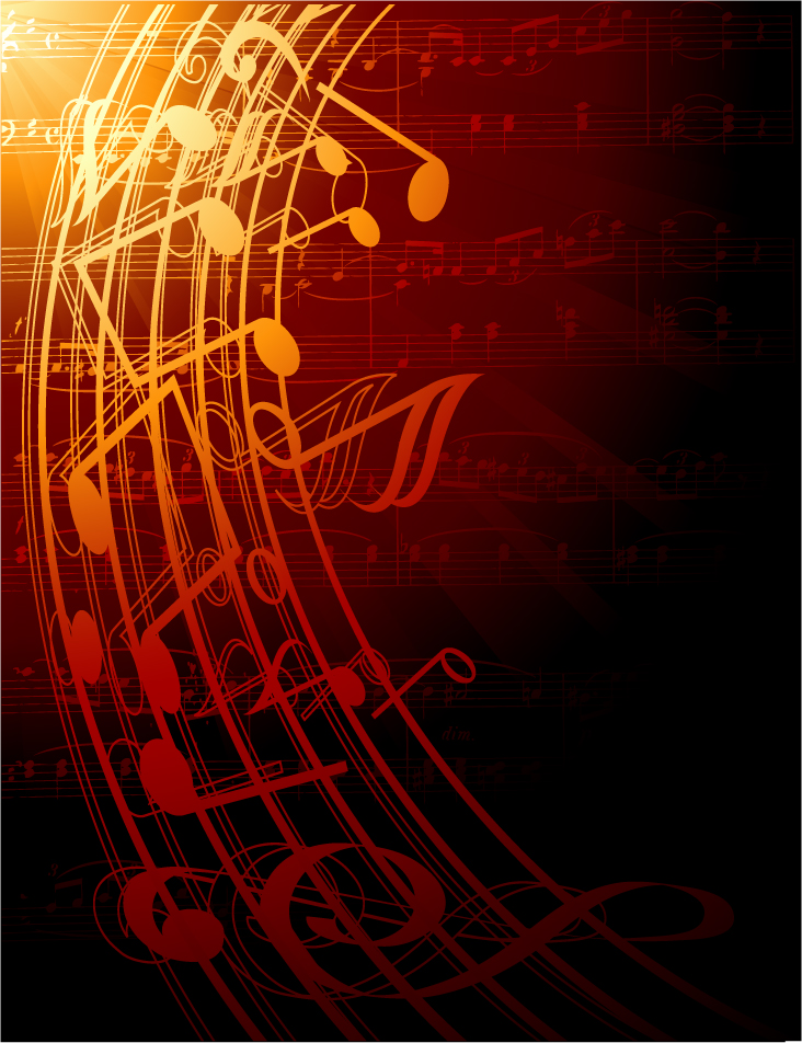 gorgeous classical music background 04 vector