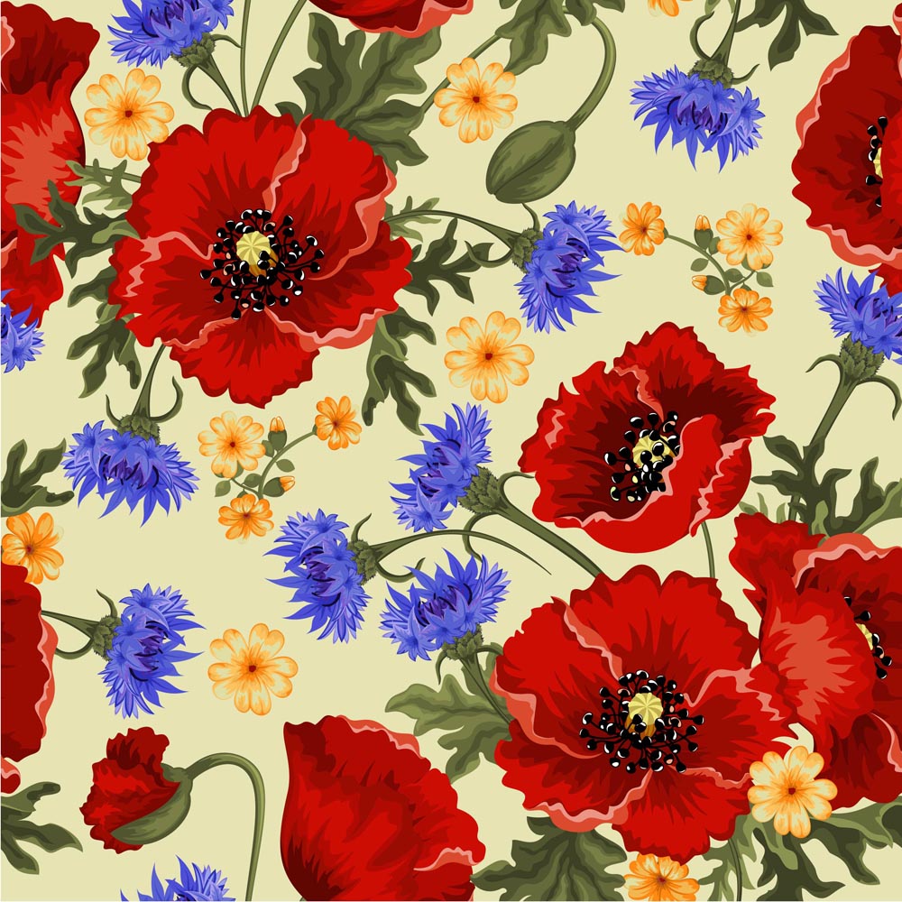 colorful flowers background 02 vector