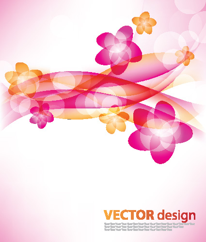 flower background vector 3