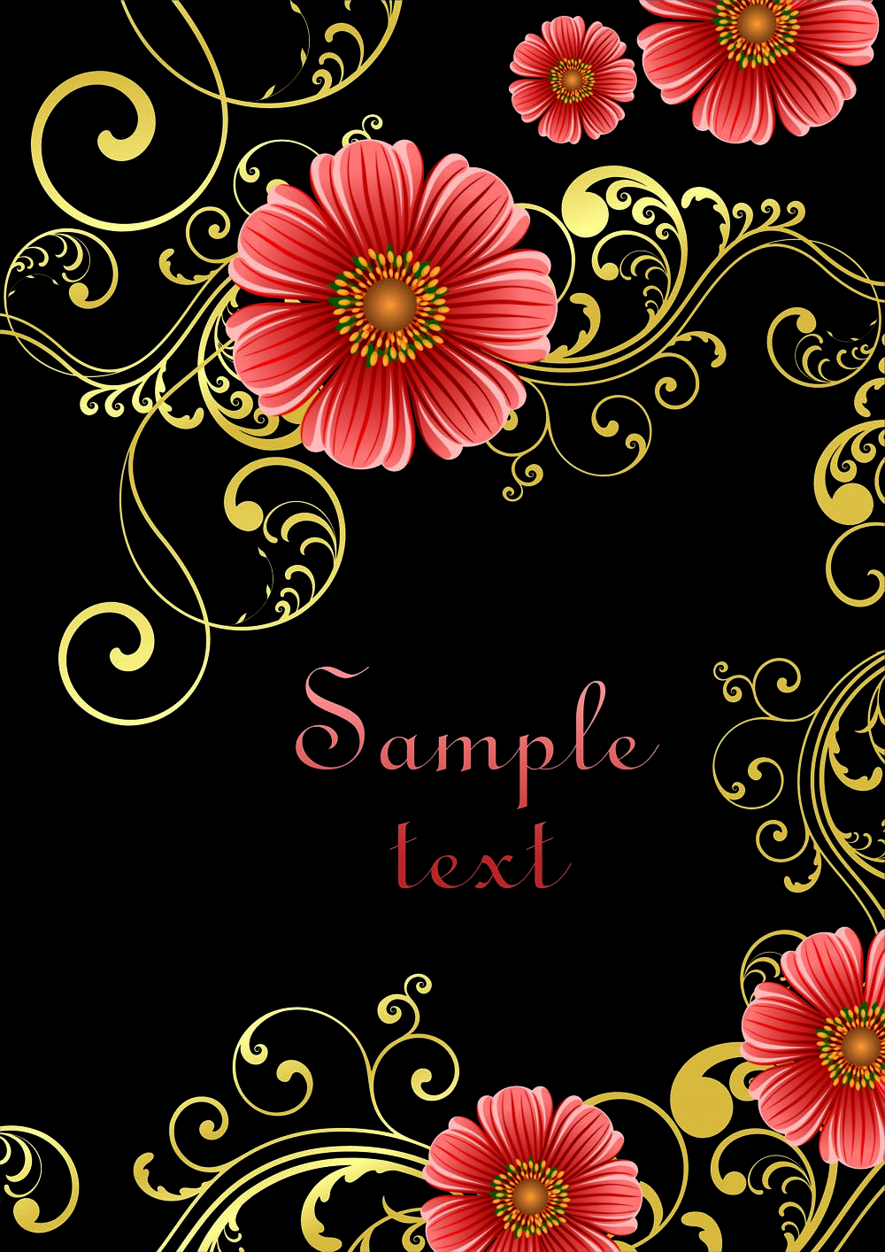 fashion floral background 02 vector