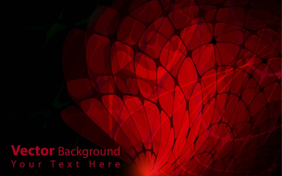 gorgeous dynamic red background box 02 vector