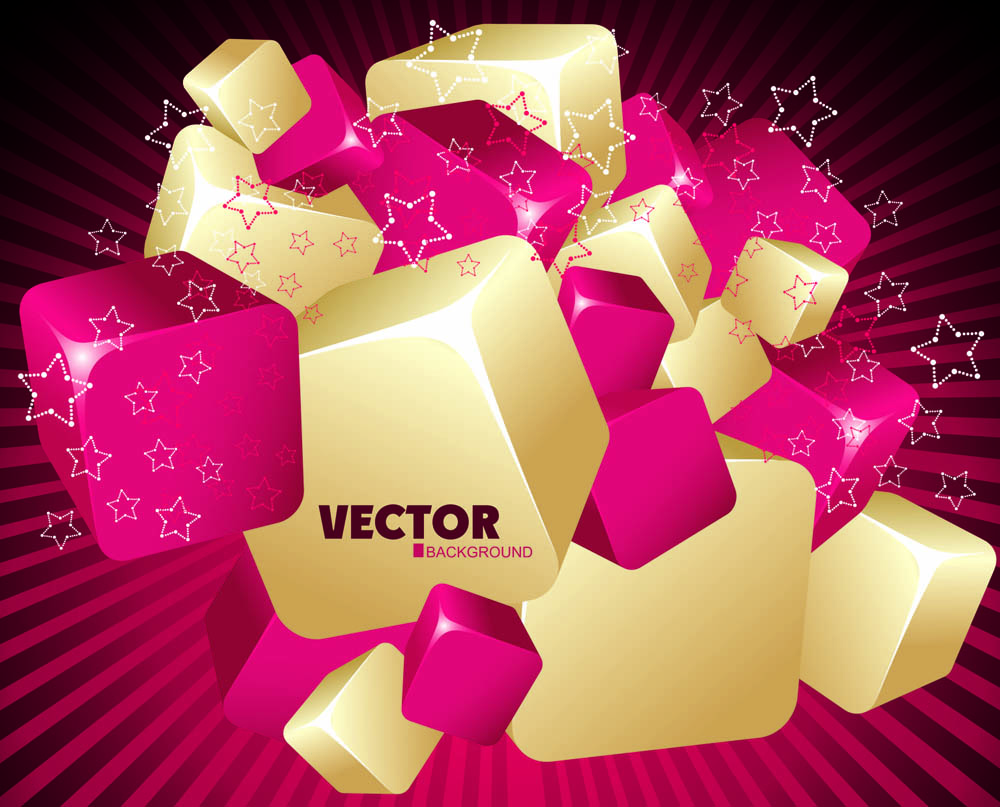 gorgeous threedimensional dynamic background 01 vector