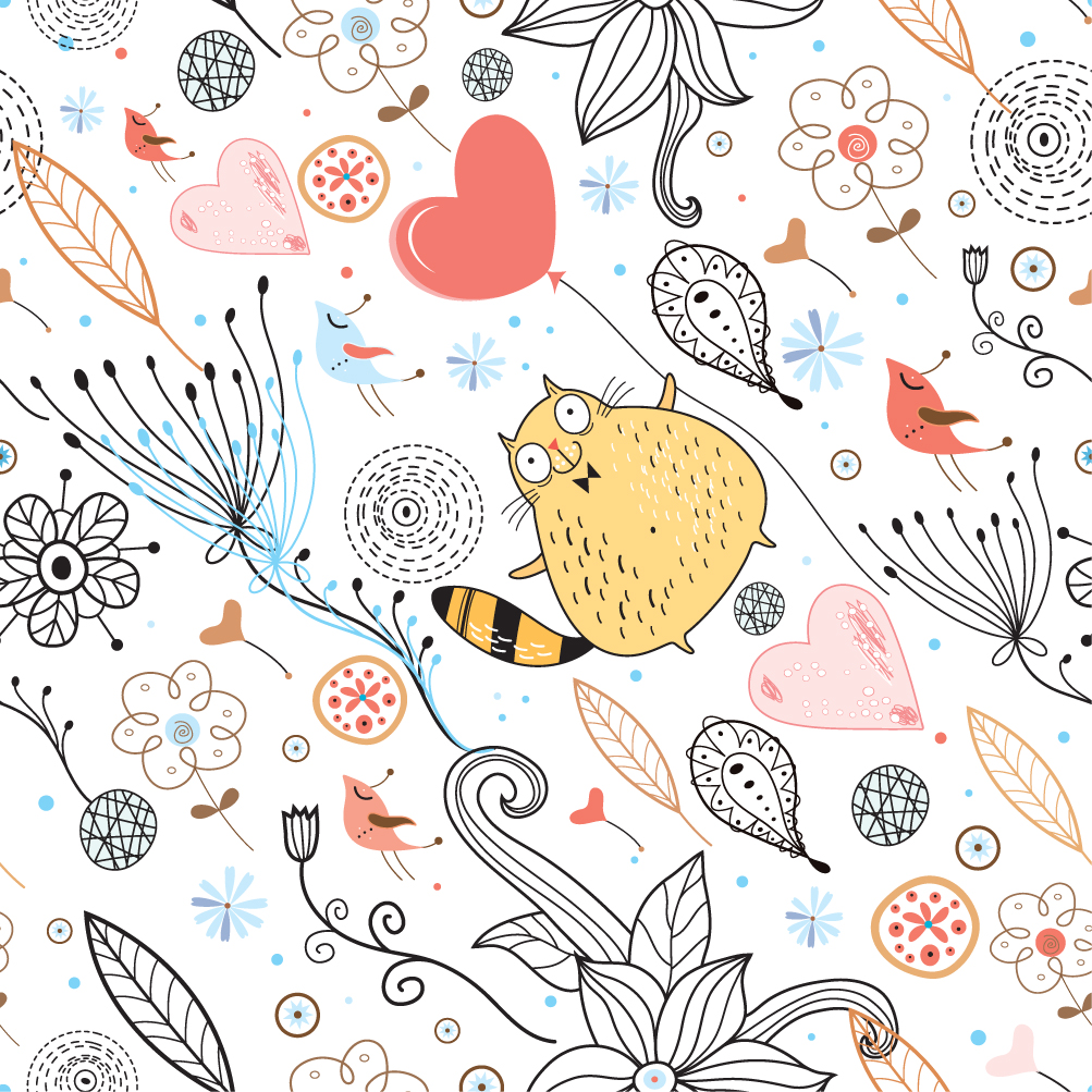 elegant pattern illustration background 05 vector