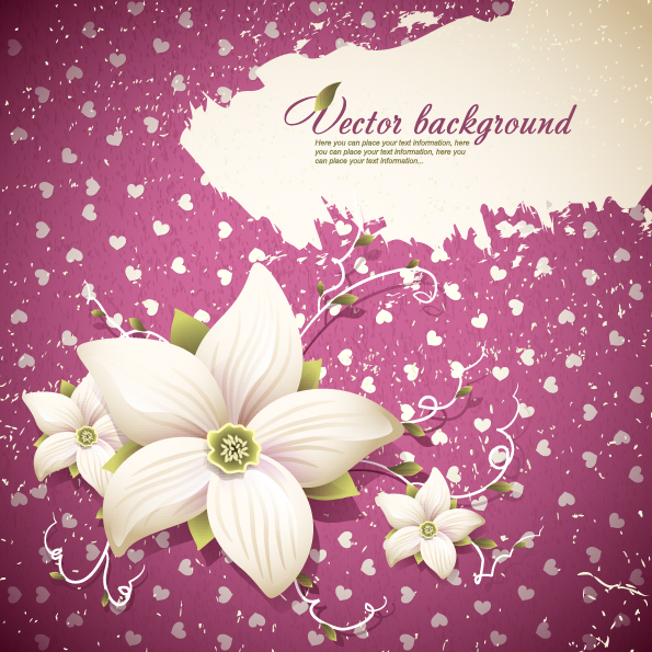 exquisite floral background shading 01 vector