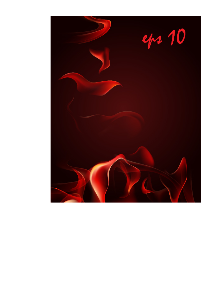 red smoke flame vector