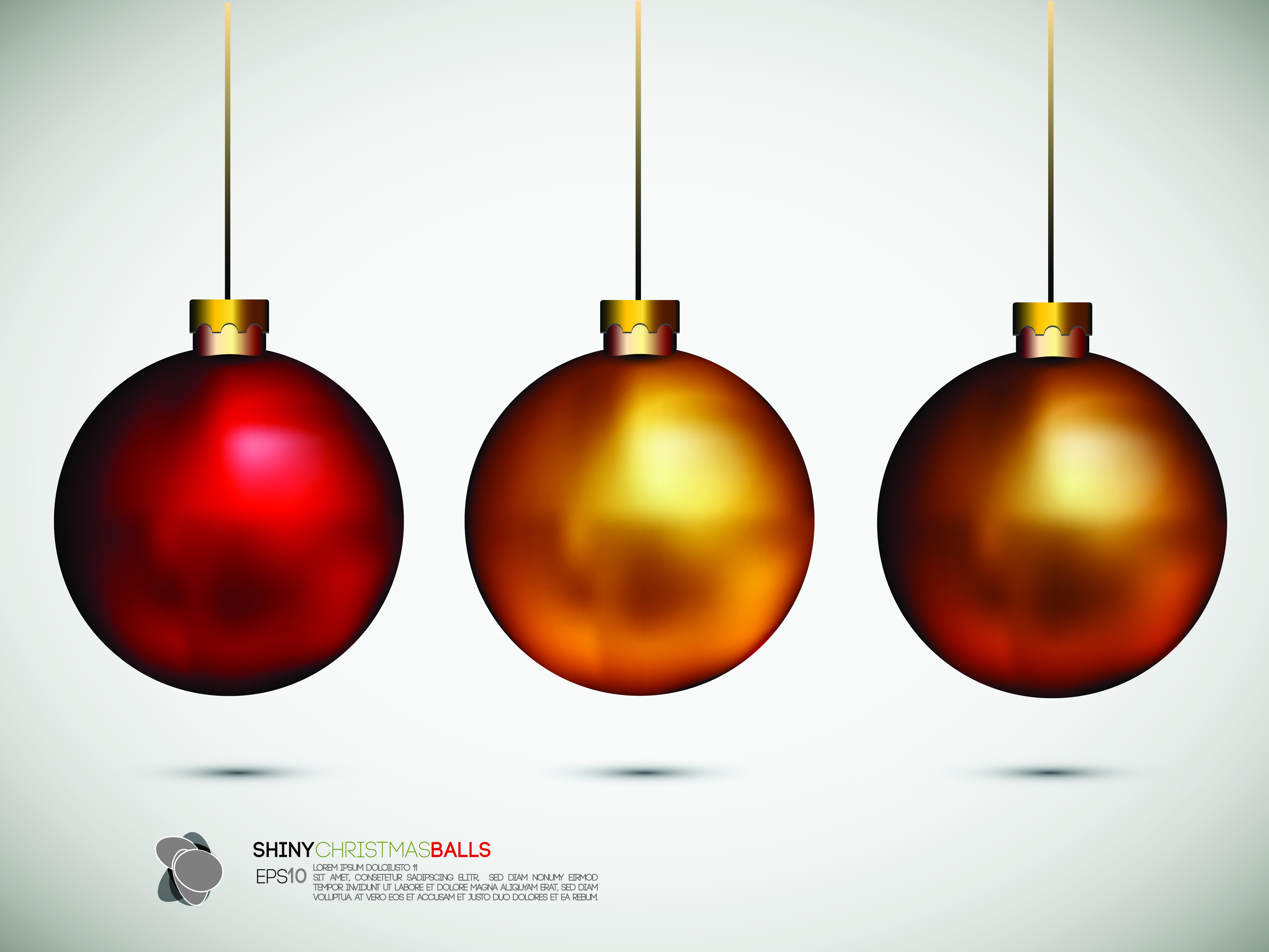 beautiful christmas ball background 02 vector