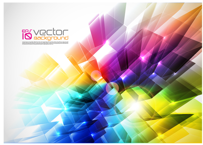 brilliant color dynamic background vector