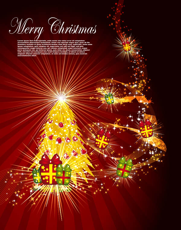 beautiful christmas background 01 vector