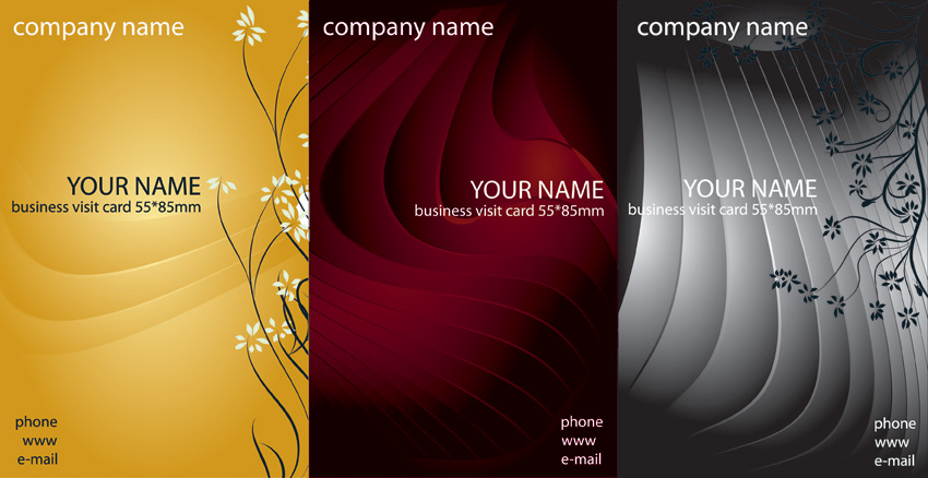 business card template vector