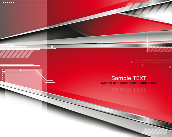 sense of dynamic technology background vector