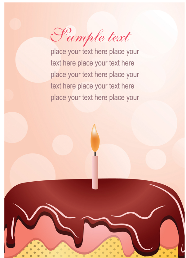 three birthday cards clip art