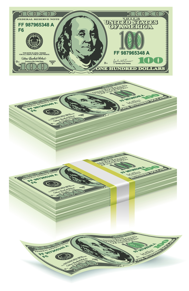 us currency 01 vector