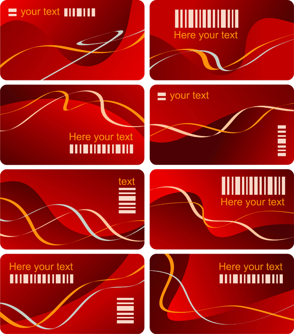 dynamic lines of the card template vector