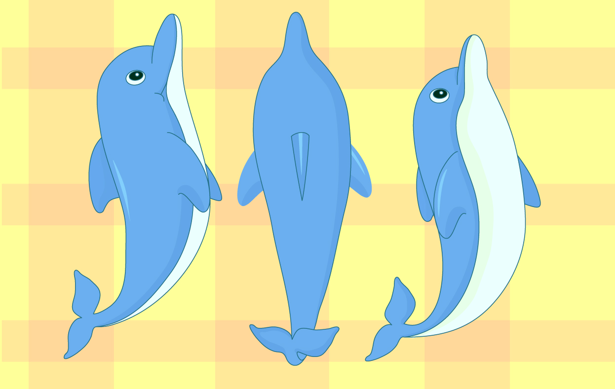 cartoon dolphin