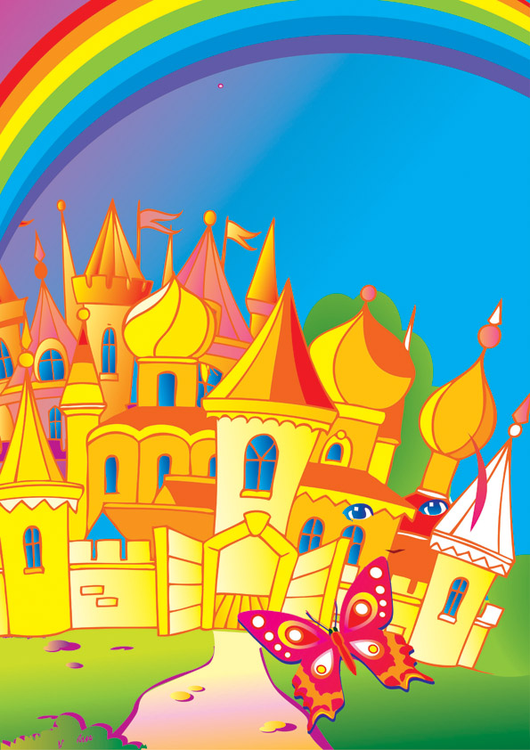 vector colorful children world