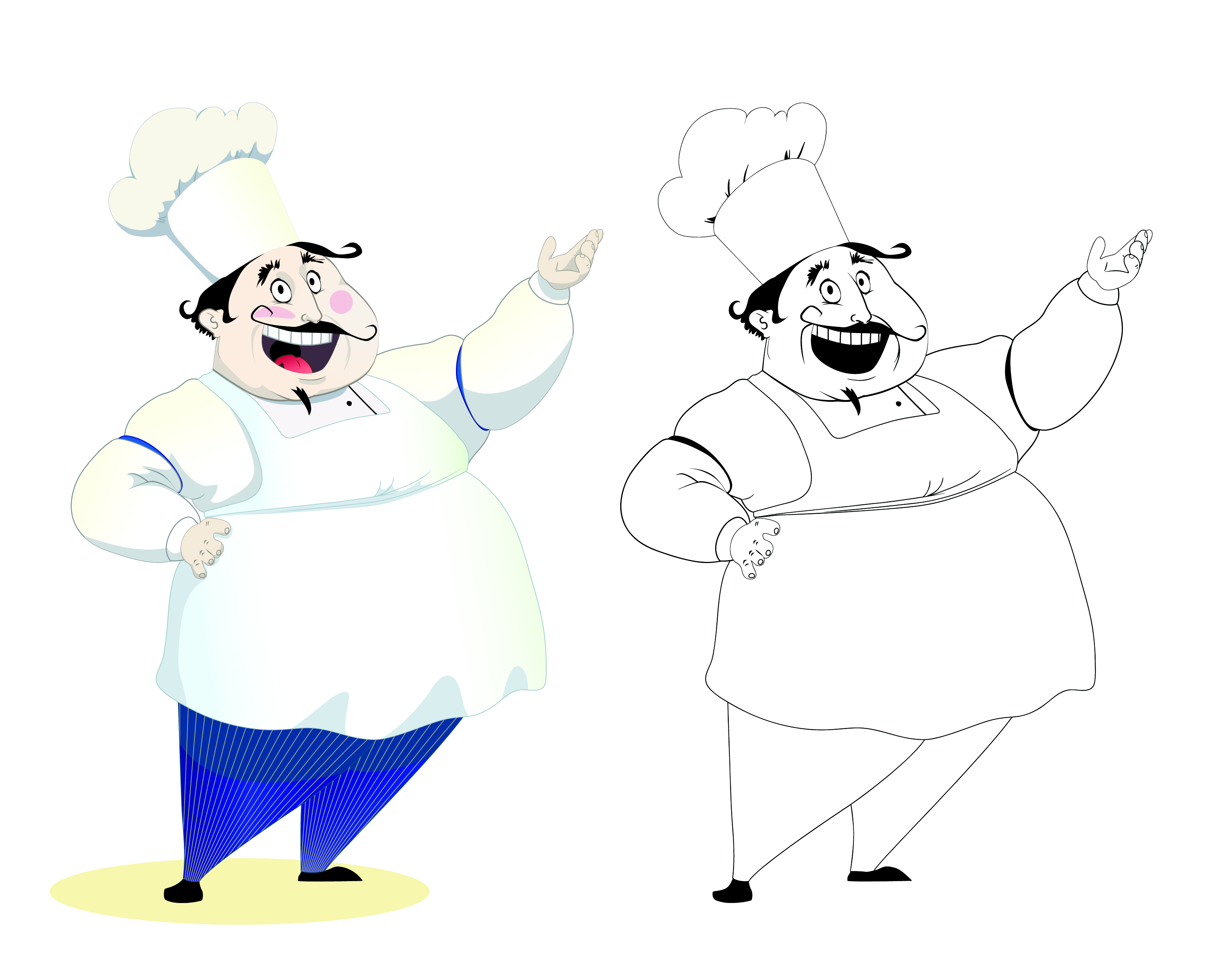 cartoon characters chef 08 vector