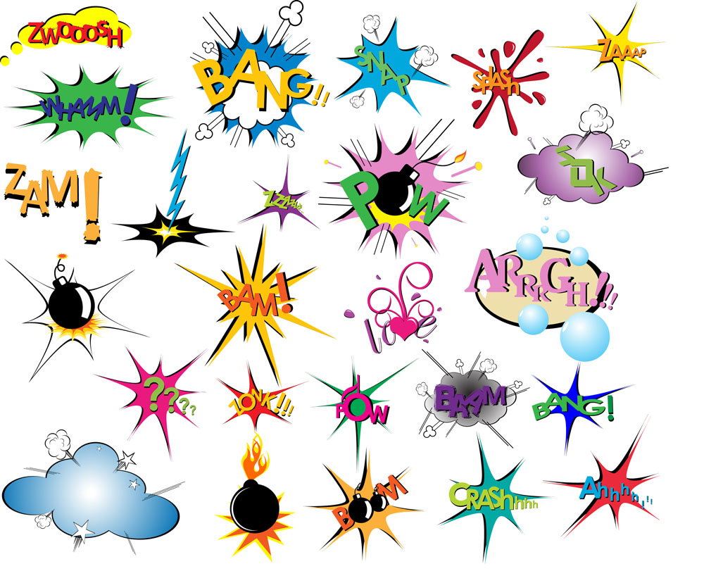 cartoon explosion pattern 05 vector