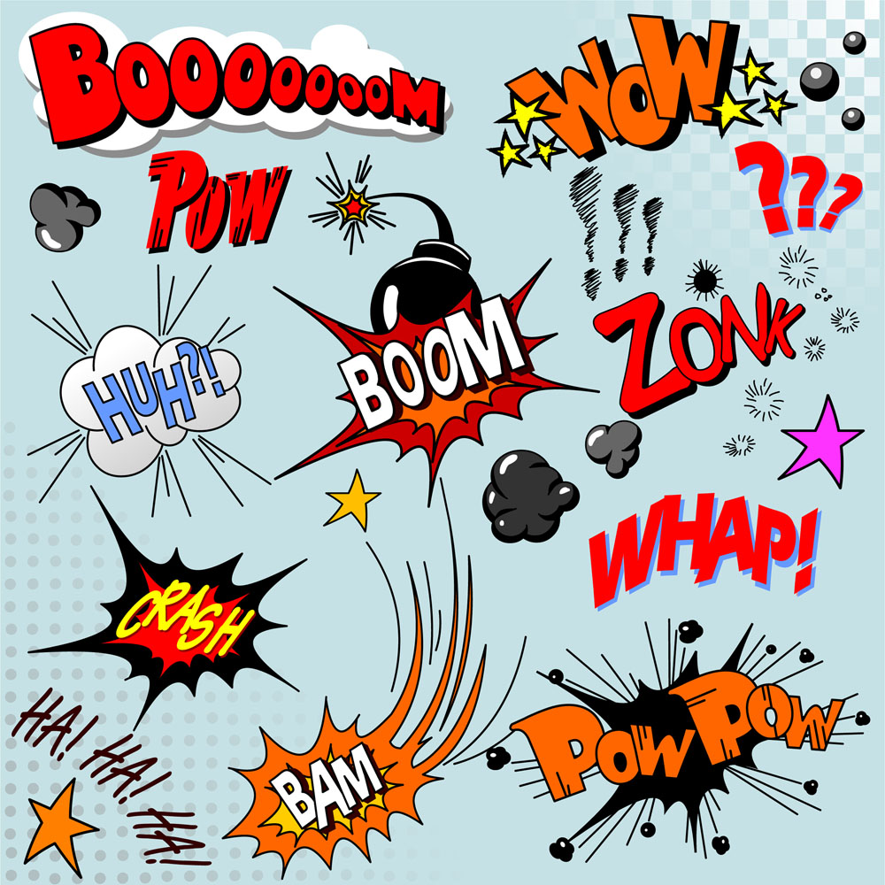 cartoon explosion pattern 04 vector