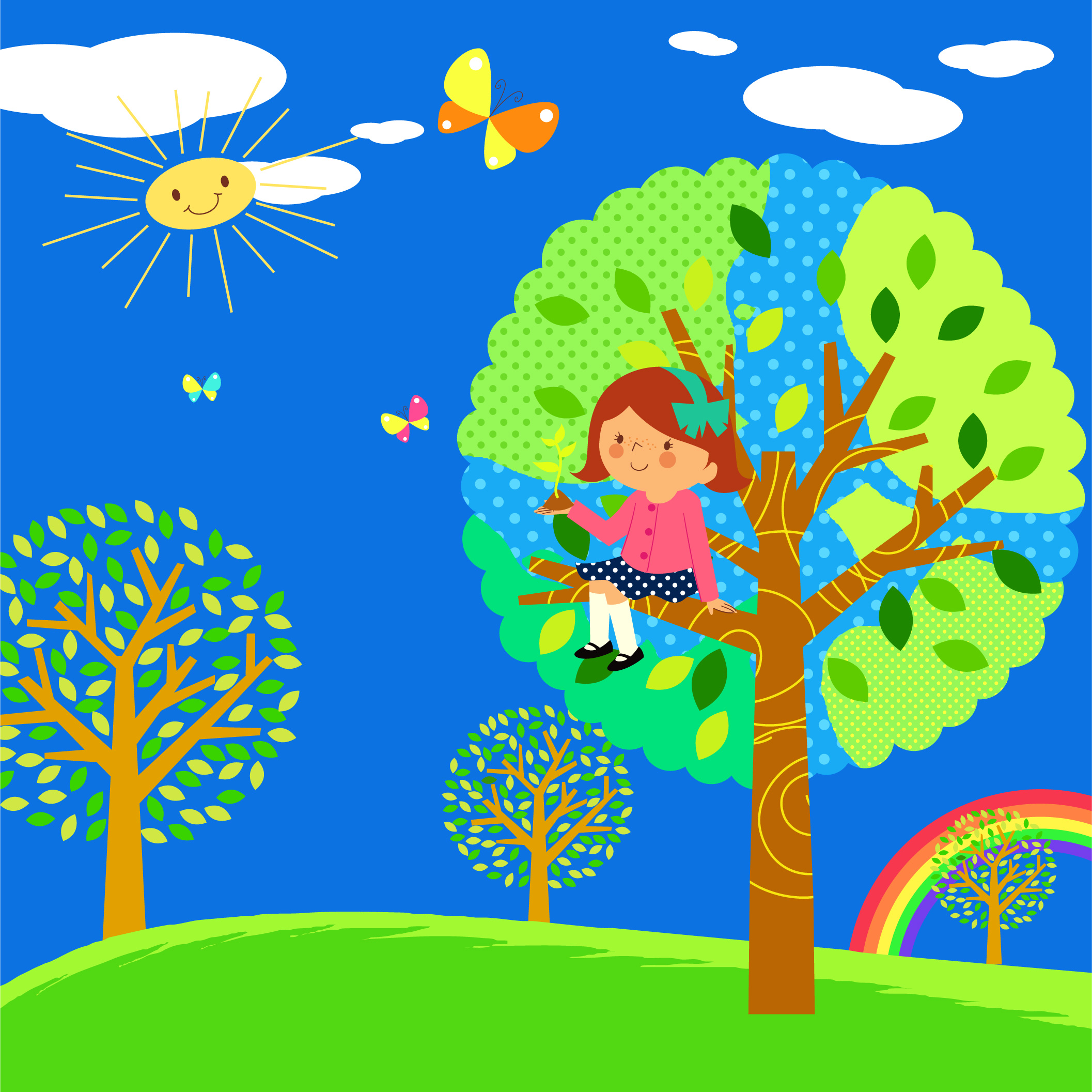 lovely children vector