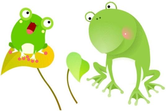 cute frog vector