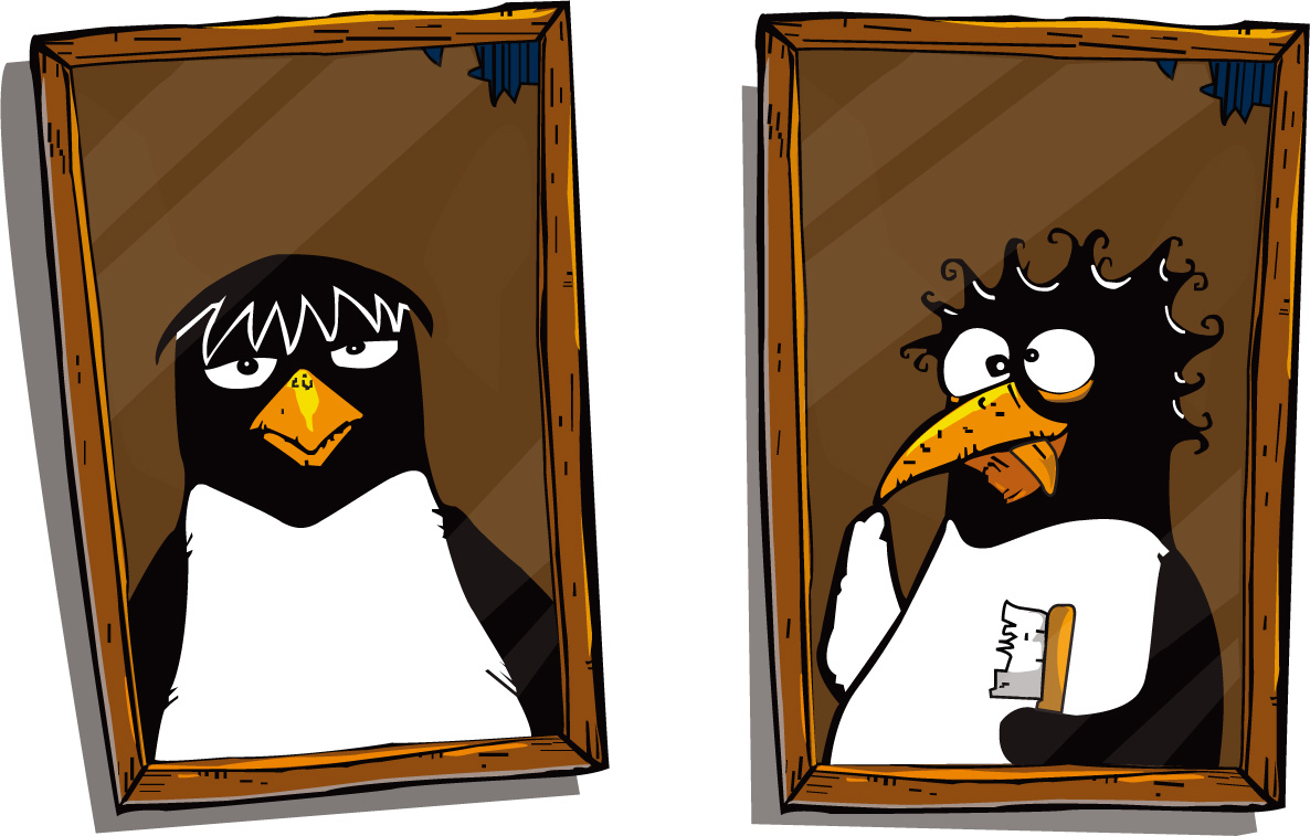 cute penguin photo vector