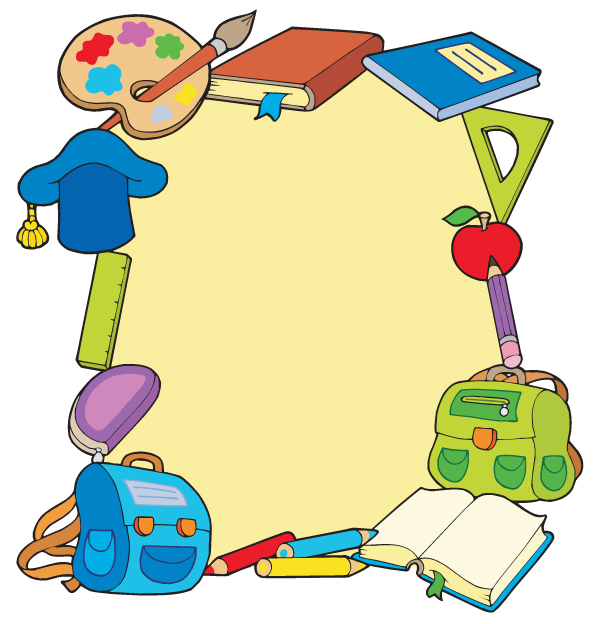 cartoon school supplies 05 vector