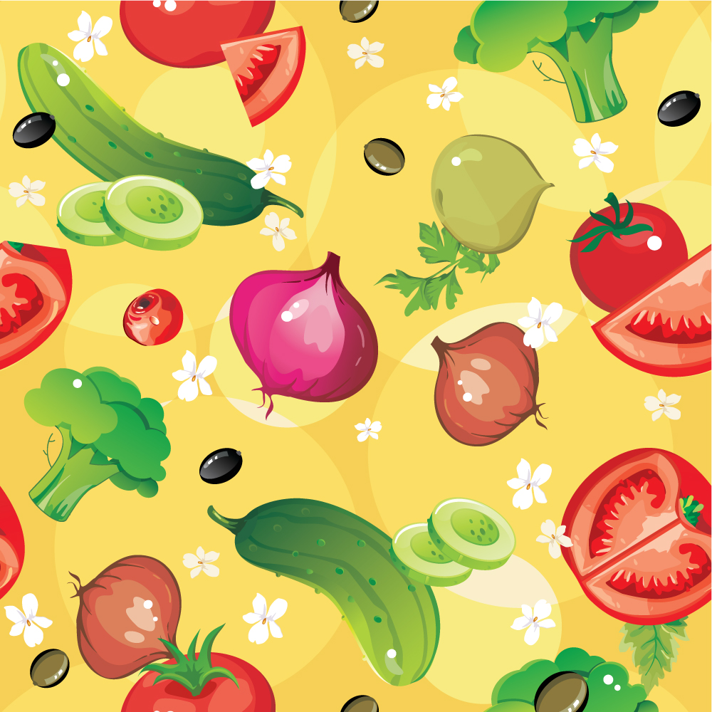 cartoon vegetables 04 vector