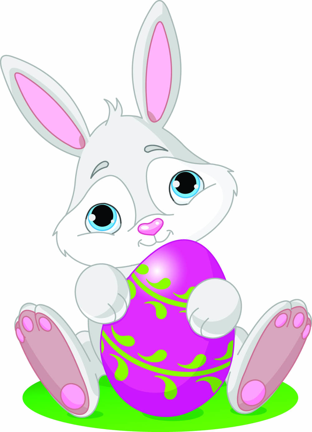 cartoon bunny and egg 04 vector