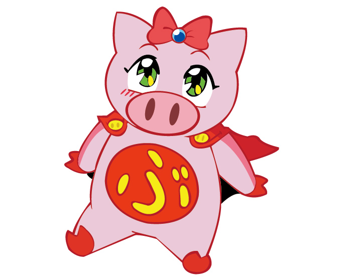 flying pig vector girl