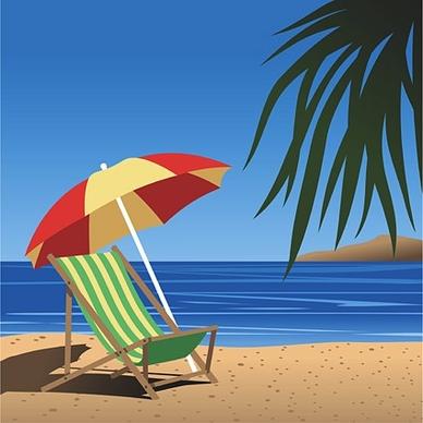 summer beach vector