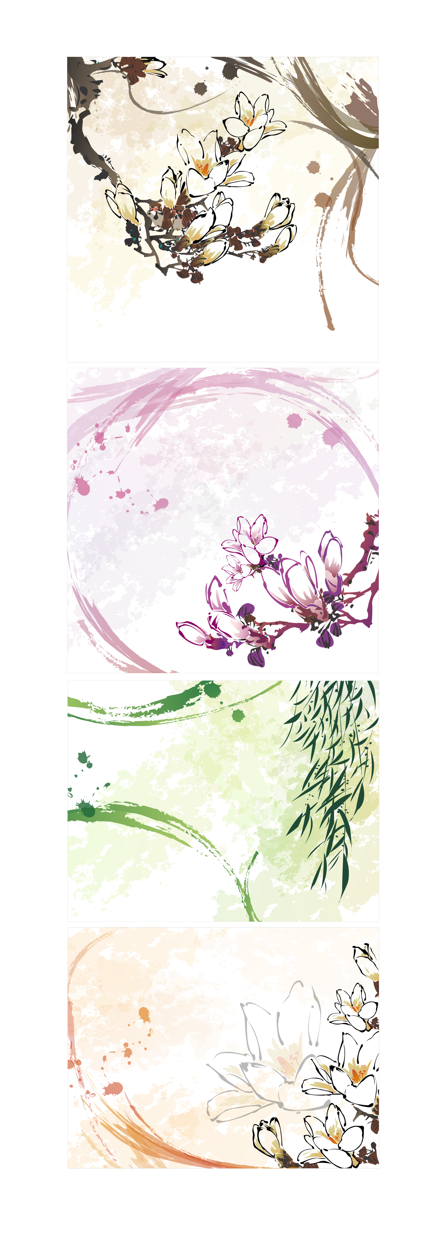 dream flowers vector 9